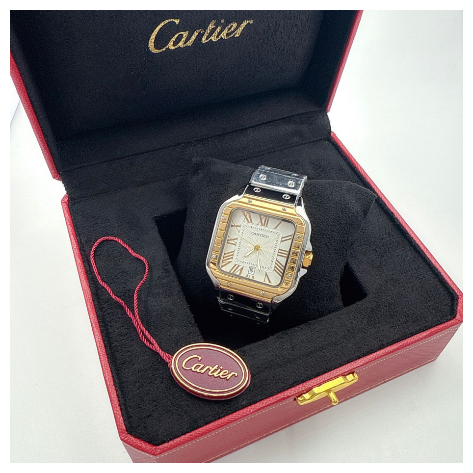 Cartier Santos Galbée Two-Tone (Steel & Gold)